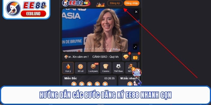 Hướng dẫn các bước đăng ký EE88 nhanh gọn