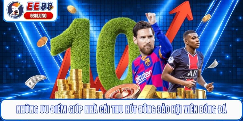 Những ưu điểm giúp nhà cái thu hút đông đảo hội viên bóng đá